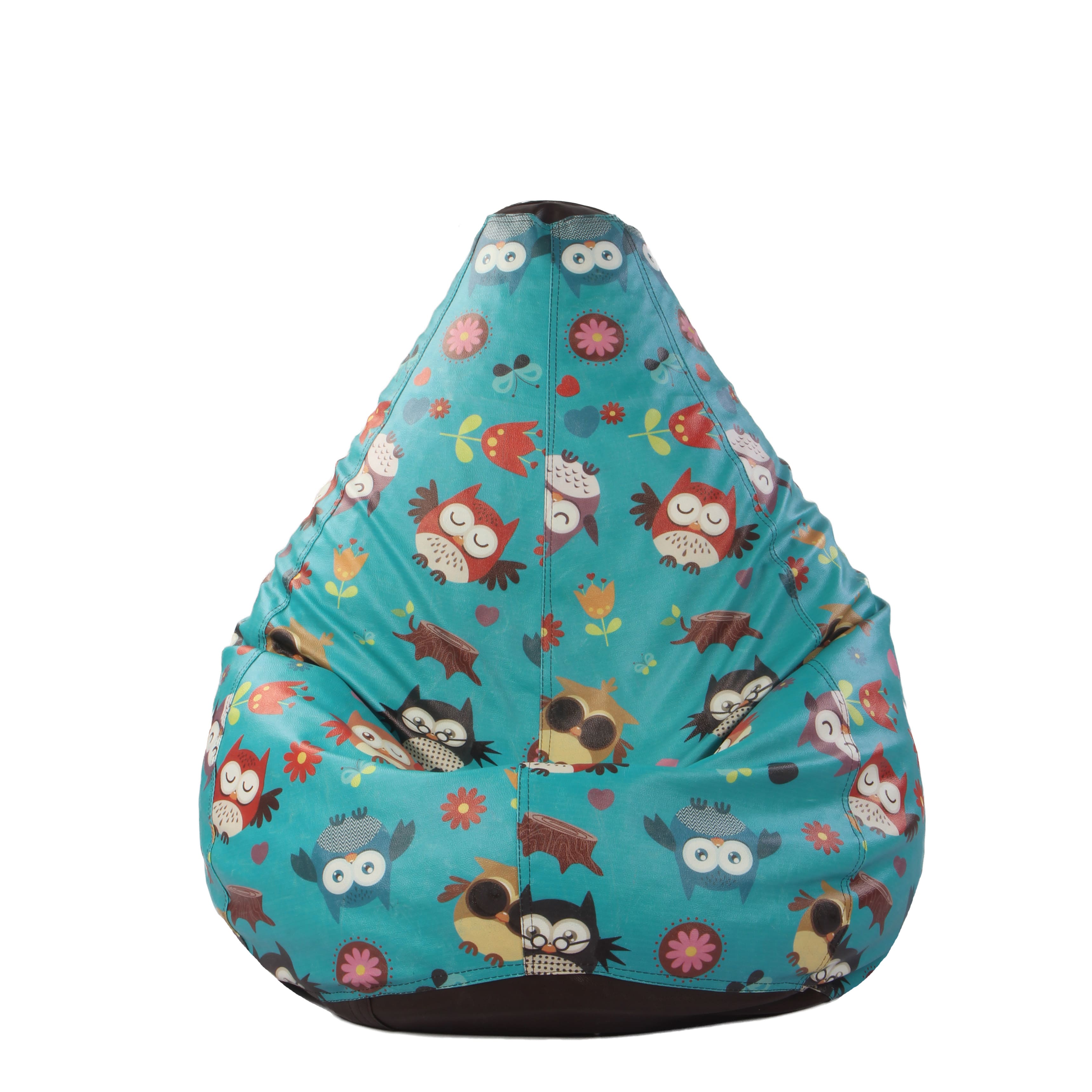 Orka Digital Printed Owl Screenprint XXXL Bean Bag Filled With Beans